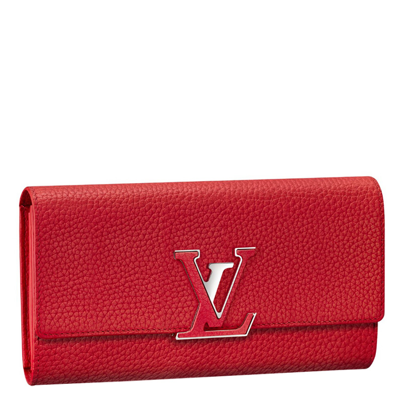 Louis Vuitton/路易威登CAPUCINES 宝石红色女士钱夹 M61471