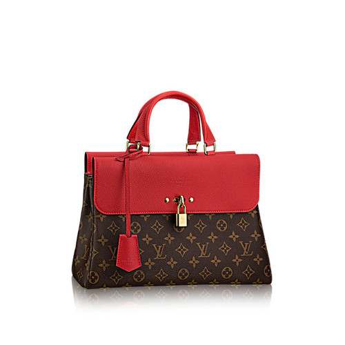 Louis Vuitton/路易威登 女士 樱桃红、手提单肩包、帆布/配皮VENUS（有长肩带）